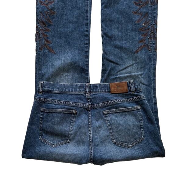 Vintage Lauren Jeans Co. Jeans High Rise Embroidered Accent Boot Cut Denim 10P - Picture 9 of 14